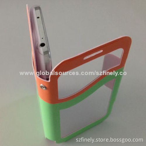 S-view Big Window Flip Leather Case for Samsung S4, Transparent Window Directly to Answer Calls